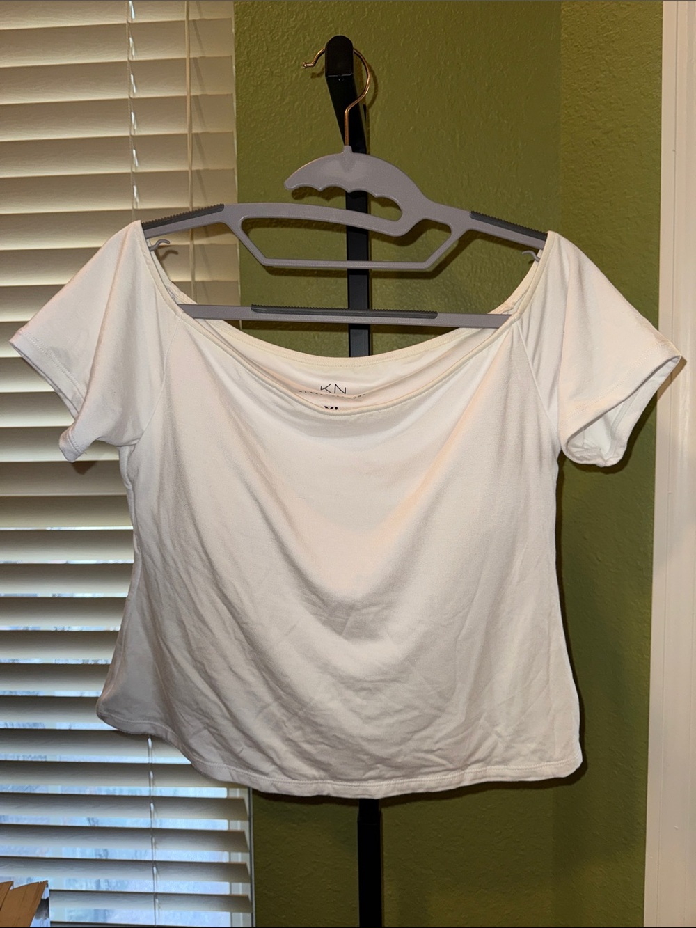 Klassy Network White Off-Shoulder Crop Top
